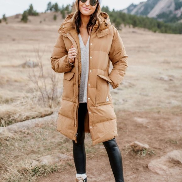 The North Face Tan Puffer Jacket - Picture 3 of 9